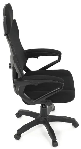 Autronic BONTEC Kancelárska stolička, výškovo nastaviteľná, čierna látka, KA-R223 BK Farba: Čierna