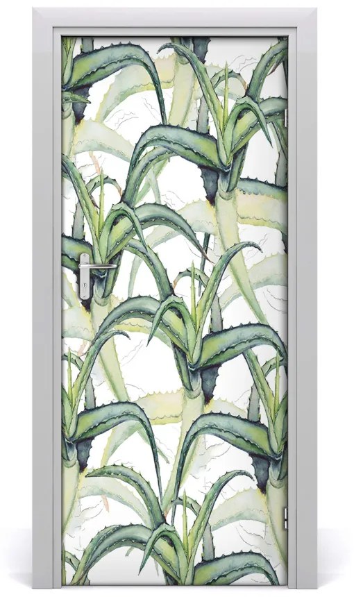 Samolepiace fototapety na dvere aloes 75x205 cm