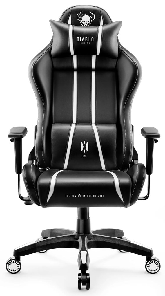 Herné kreslo Diablo X-One 2.0 King Size, čierno-biele
