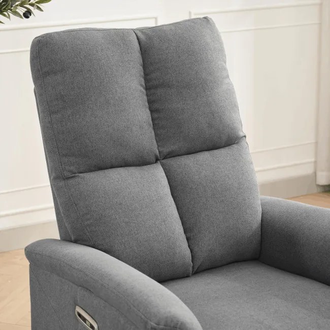 Polohovacie kreslo sivý, elektrické TV-929 GREY2