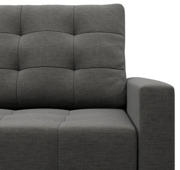 Dvojmiestna pohovka ELMA rozkladacia, tmavosivá