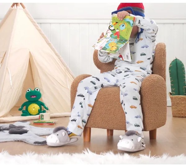 Detské kreslo TOBI hnedé