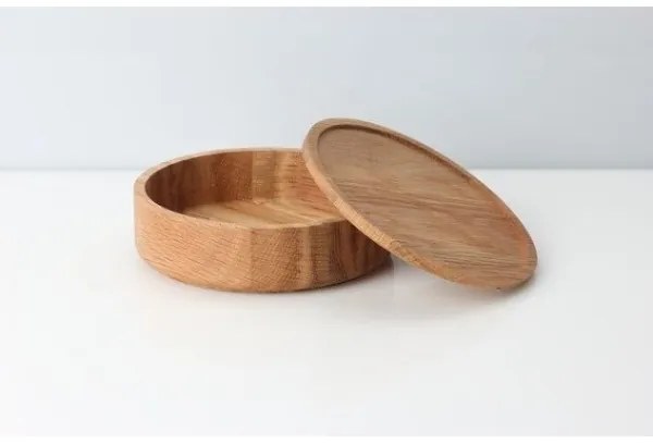 Continenta C4171 - Drevená dóza 19x6 cm dub