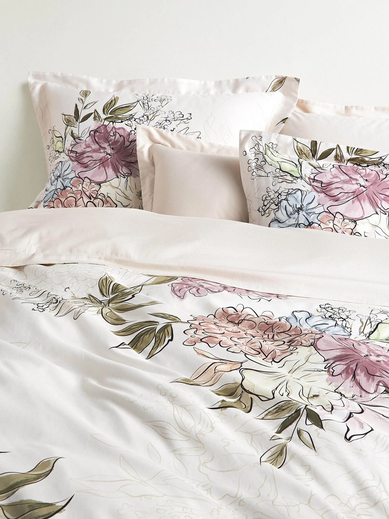 Obliečka na paplón's kvetinovou potlačou Margot