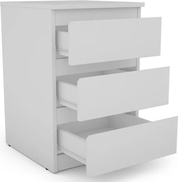 Skrinka/vysoký nočný stolík Carlos 403S, biela