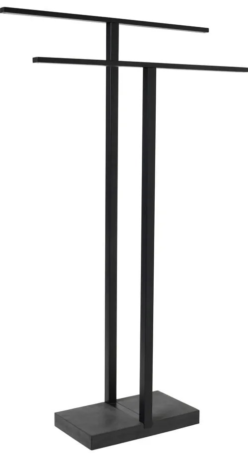 Čierny kovový stojan na uteráky Blomus, výška 86 cm