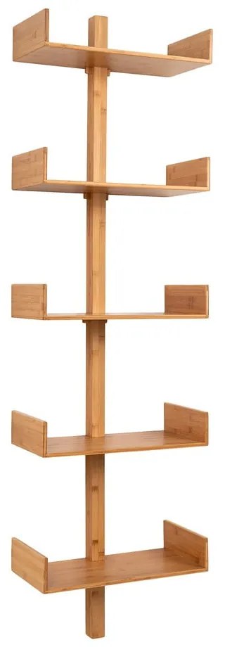 Poschodová bambusová polica v prírodnej farbe 50 cm Villa – House Nordic