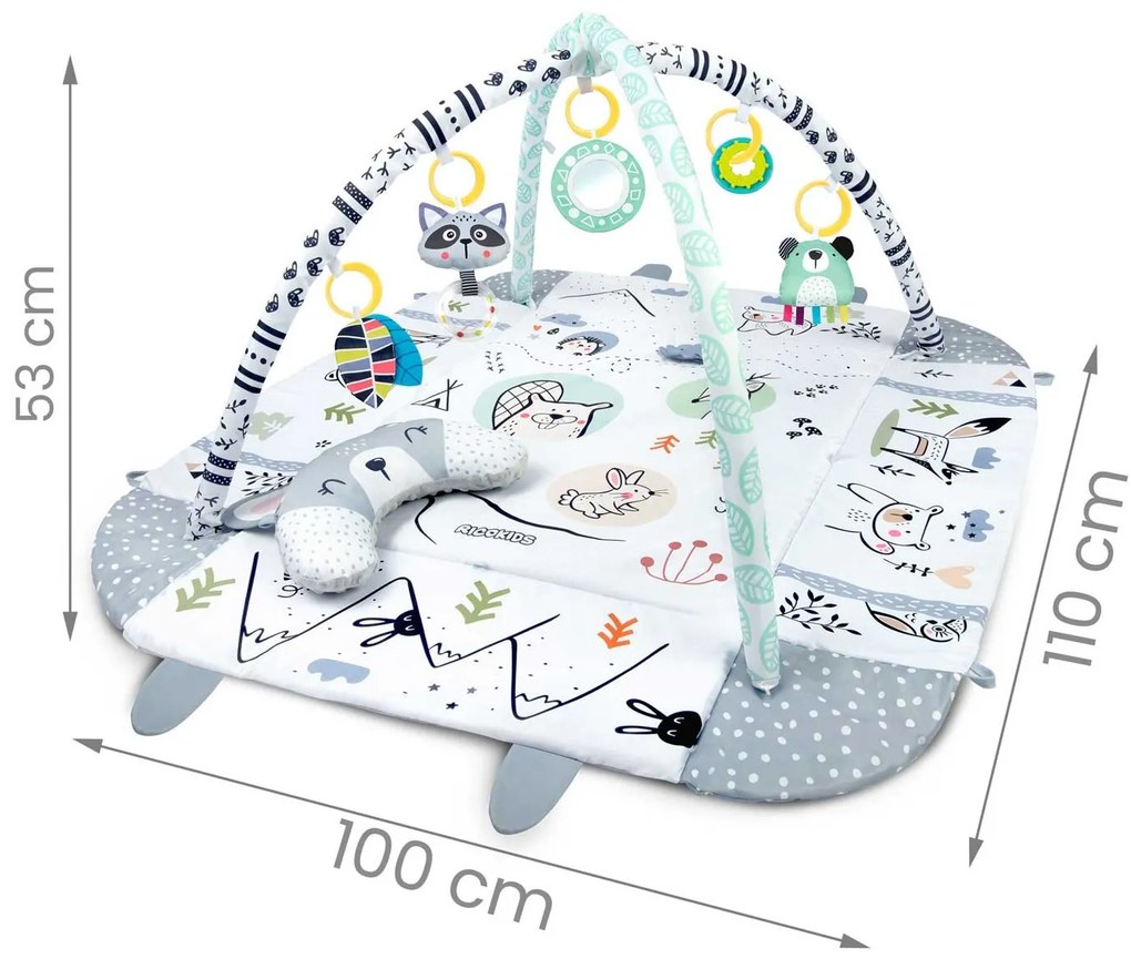 Interaktívna vzdelávacia podložka 110 x 100 cm Ricokids Králik