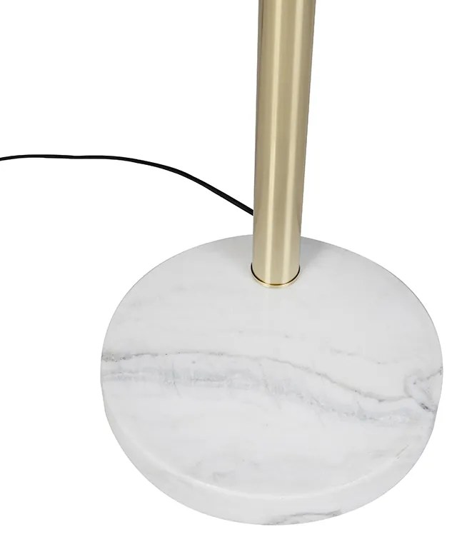 Art Deco stojaca lampa zlatá 5-svetlo - Sixties Marmo