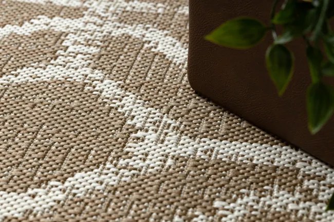 Koberec SIZAL FLAT 48957265 geometrický ROMBY naturálny / béžový