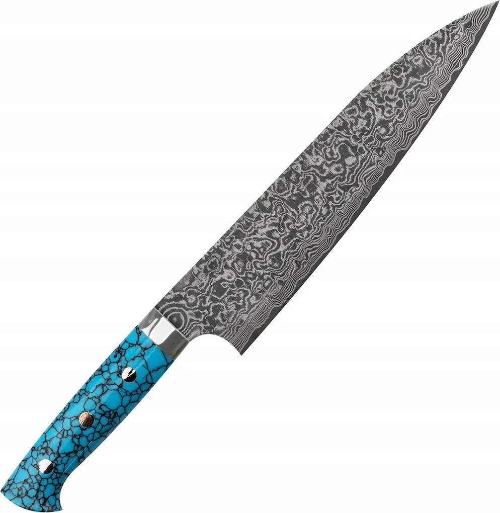 Takeshi Saji Btq R-2 Black Ručne kovaný japonský nôž šéfkuchára 62HR 21 cm