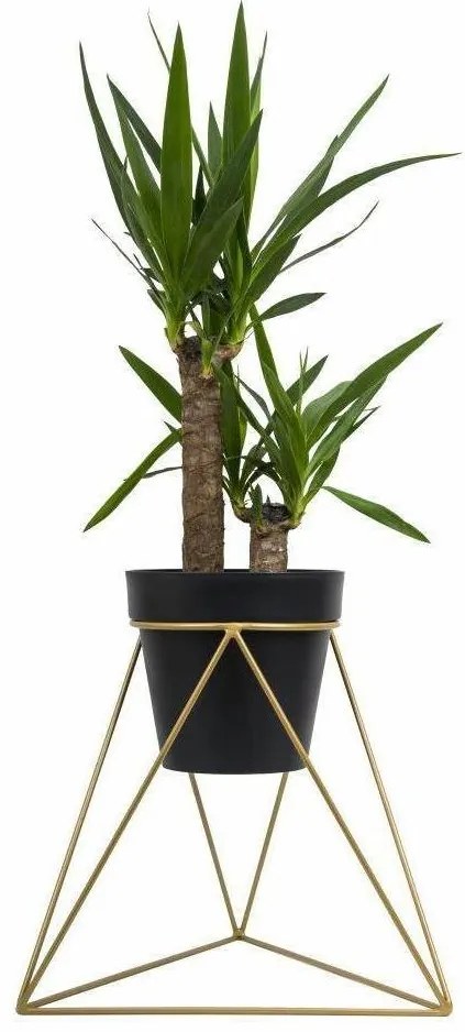 Stojan na kvetináč TRIANGL 40x45 cm zlatá