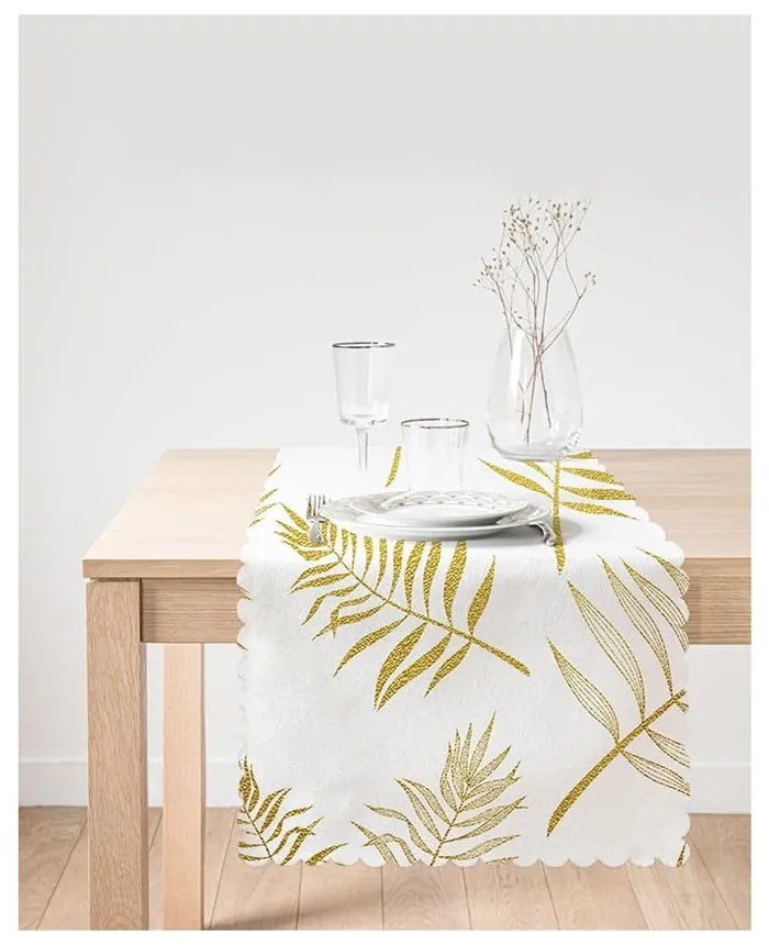 Behúň na stôl 45x140 cm Leaves – Minimalist Cushion Covers