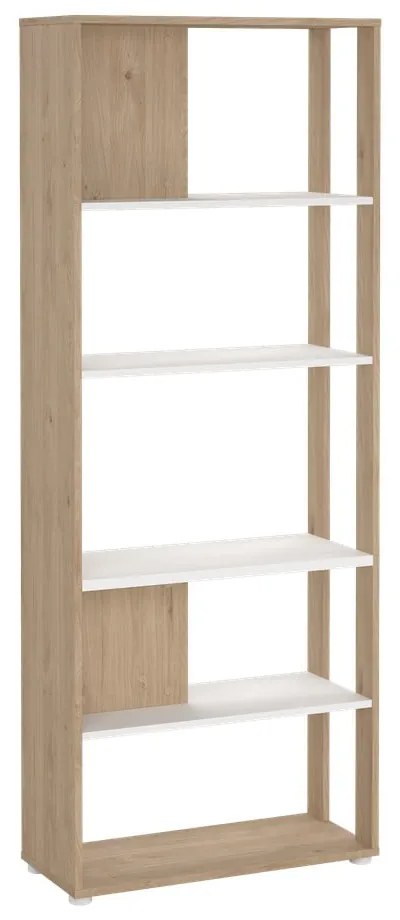 Knižnica v dekore duba v bielo-prírodnej farbe 80x205 cm Sign – Tvilum