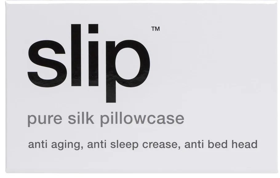 Hodvábna obliečka na vankúš 51x76 cm White – slip