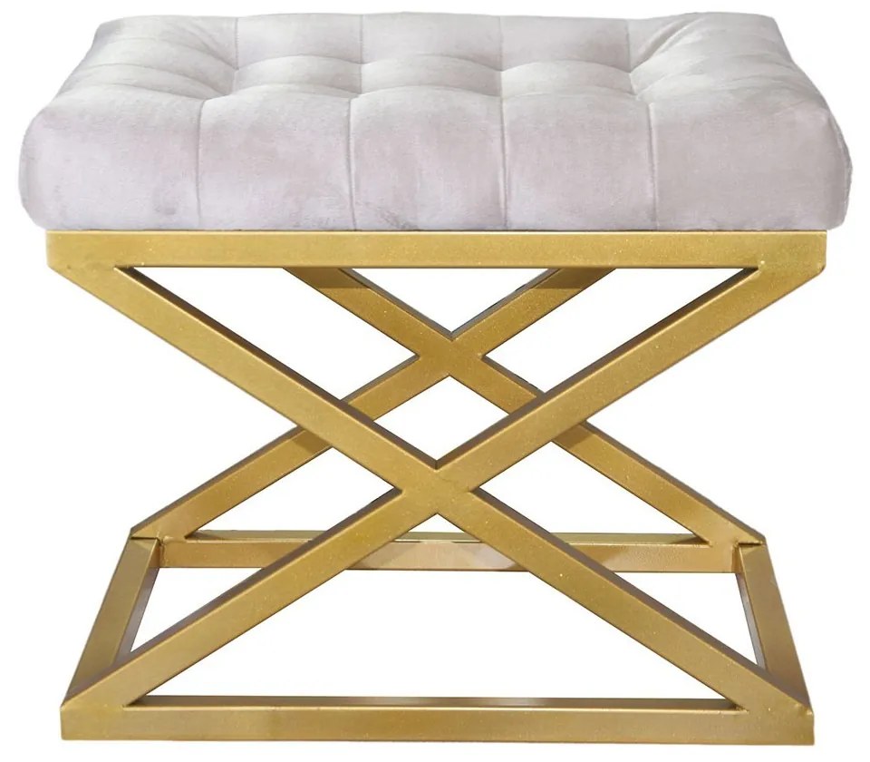 Taburet CAPRAZ Babyface bílý/zlatý