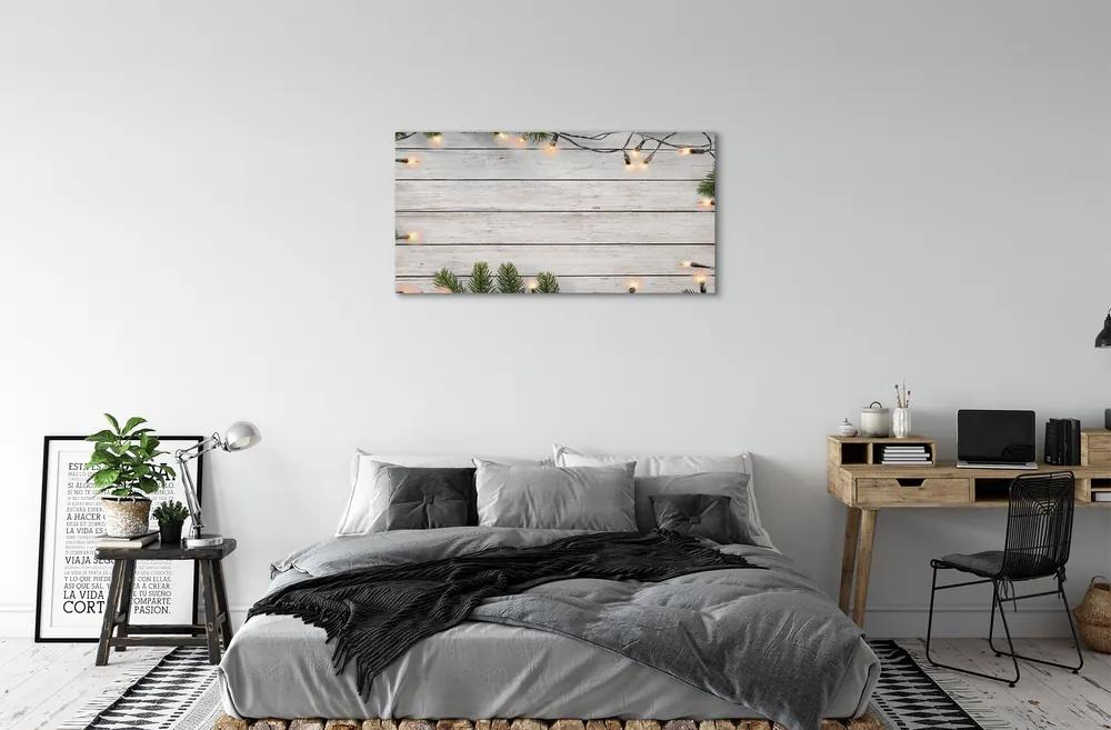 Obraz na plátne Vetvičky svetlé drevo 100x50 cm
