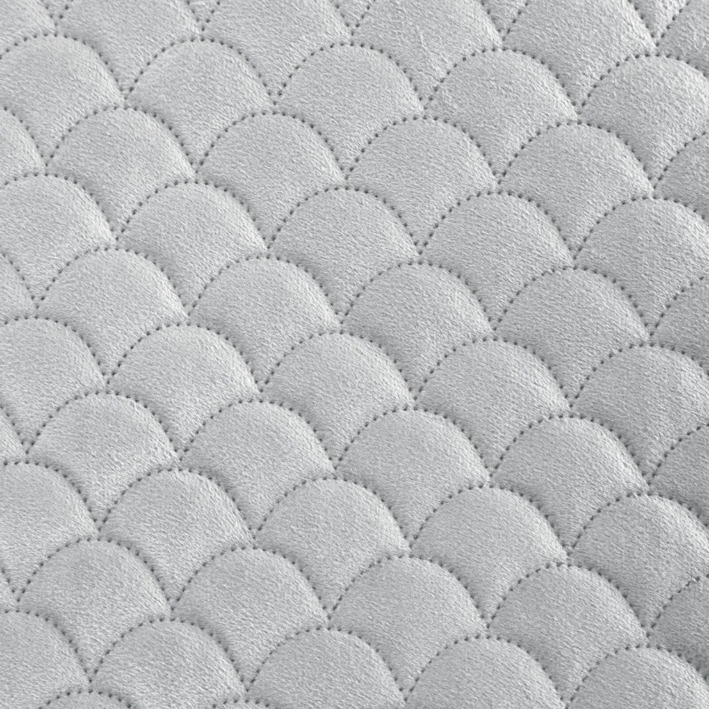 PREHOZ NA KRESLO ARIEL 70X160 CM STRIEBORNÝ