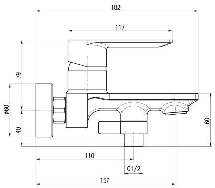RAV Slezák NL154.5/1ZRK - Vaňová súprava s batériou NIL, kartáčované ružové zlato