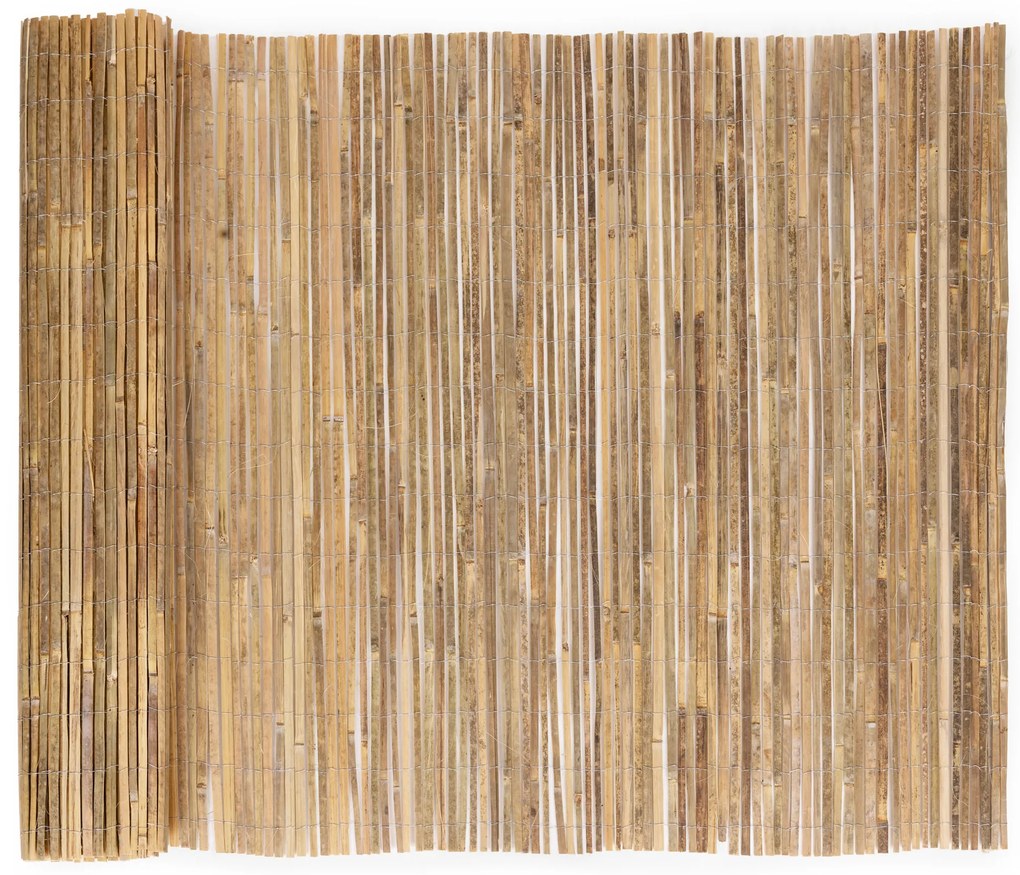 MultiGarden Obojstranná bambusová rohož 150x500 cm na plot balkóna terasy prírodná MultiGarden