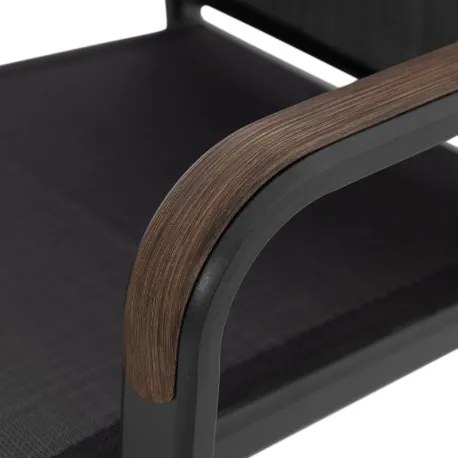 Doppler EXPERT WOOD Plus - záhradná hliníková sedacia súprava 6+1
