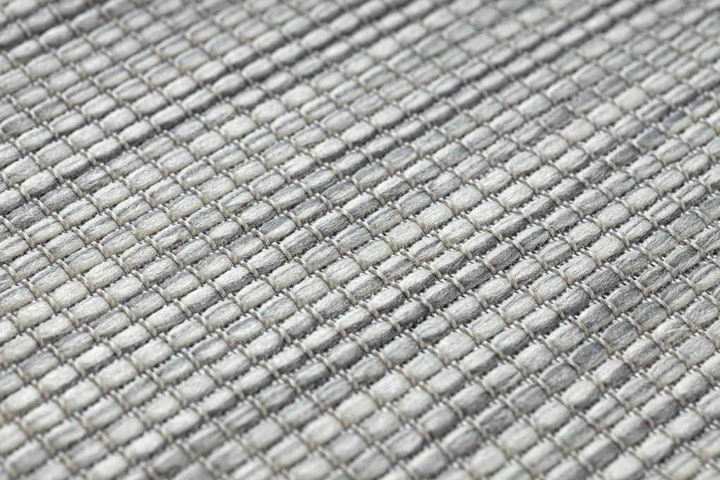 Šnúrkový koberec SIZAL PATIO 2778 Plocho tkaný, sivý