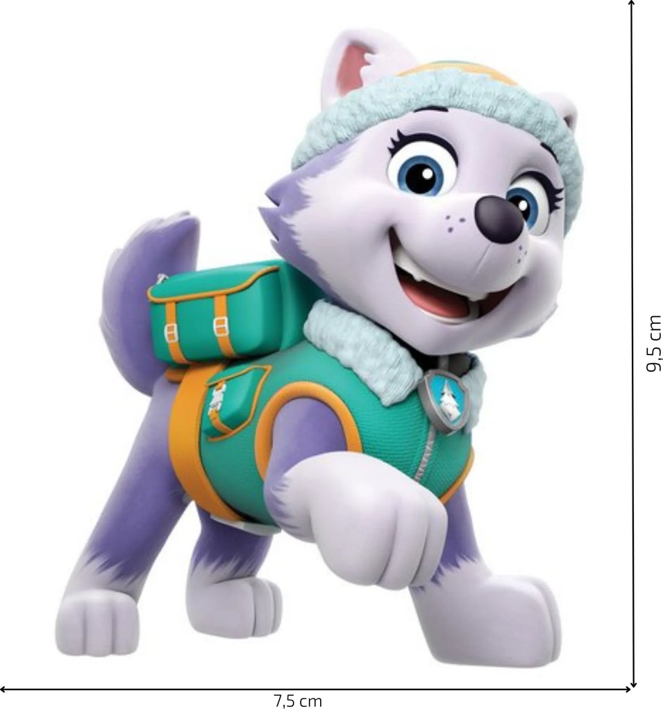 10x10cm PAW Patrol - Everest - nálepka nad vypínač