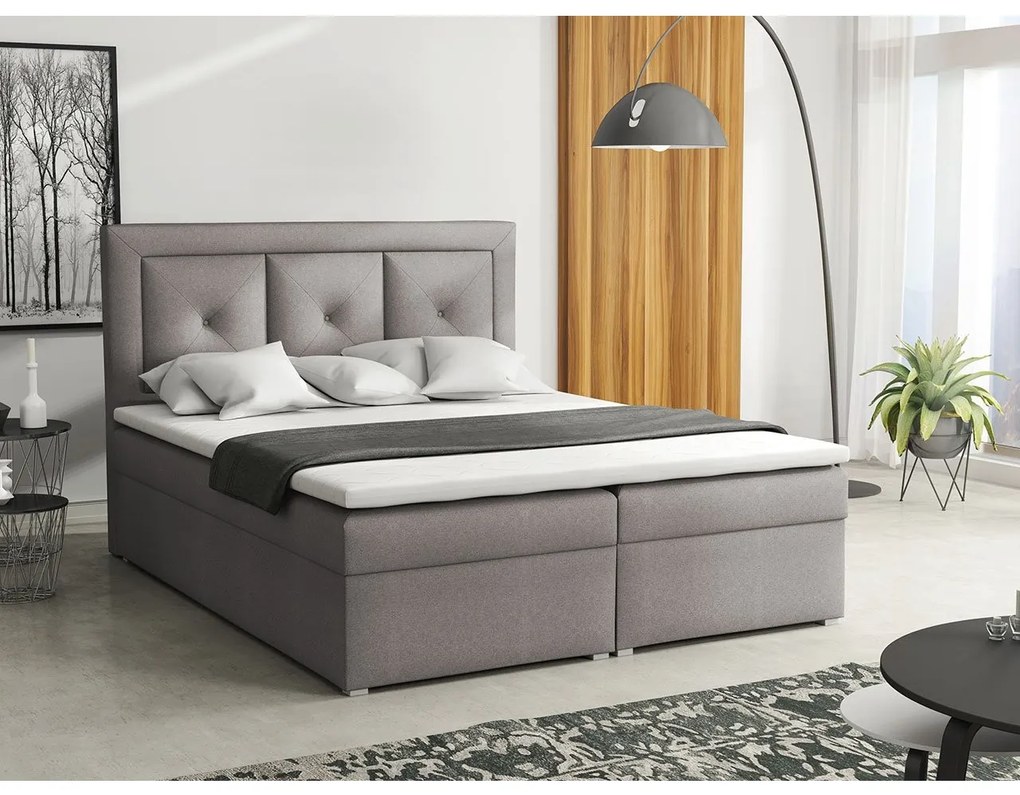 Kontinentálna posteľ Koay Plus Box, Rozmer postele: 140x200, Dostupné poťahy: Victoria 14 853