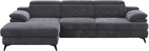 XXXLutz ROHOVÁ SEDAČKA, textil, tmavosivá Livetastic - Sedačky - 000552063714