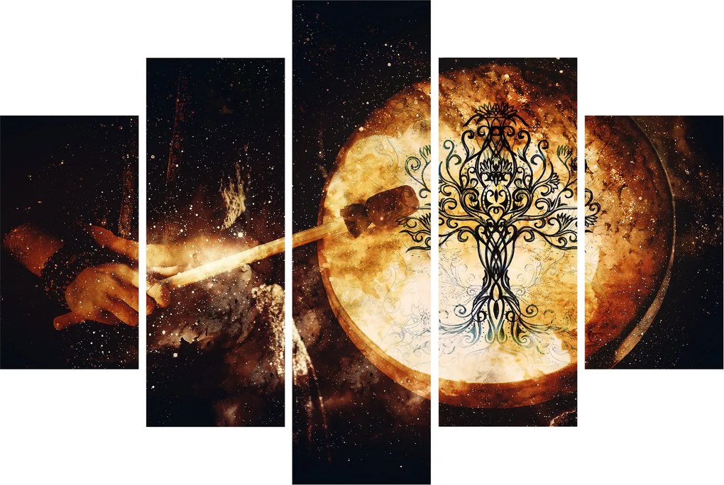 Obraz - Tajomný strom života (150x105 cm)
