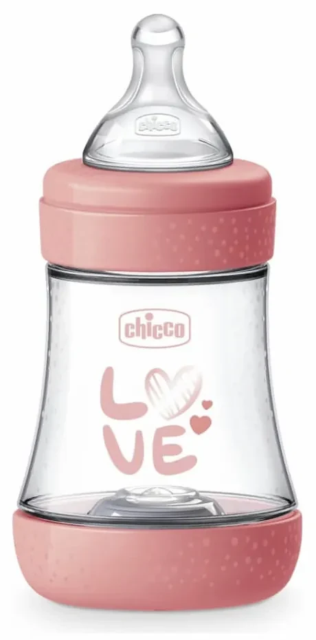 Fľaša dojčenská Perfect5 silikón 150ml dievča