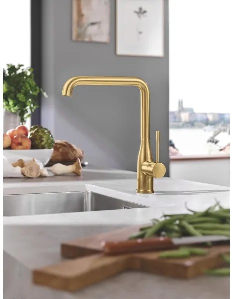 GROHE 30269GN0 - Zlatá drezová batéria ESSENCE