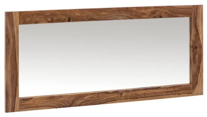 furniture-nabytek.cz - Masívne kúpeľňové zrkadlo Lagos z palisandrového dreva, lakované, hnedé – 130×60 cm