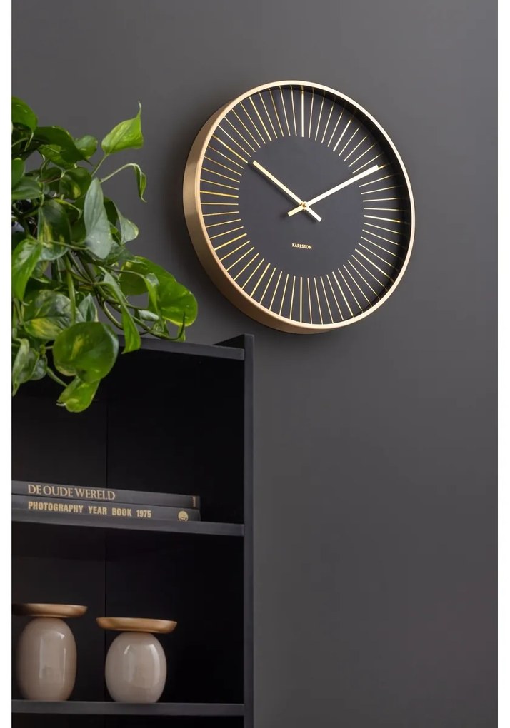 Karlsson 5917BK dizajnové nástenné hodiny 40 cm