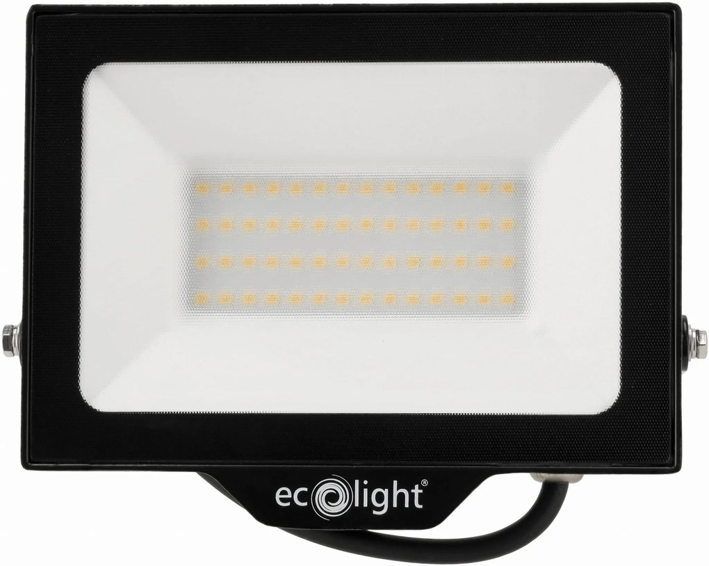ECOLIGHT LED reflektor 50W 2v1 - studená biela + čidlo pohybu