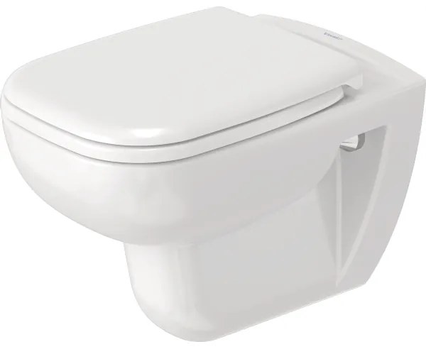 Duravit 25700920002 - Závesné bezokrajové WC D-CODE, keramika / lesklá biela