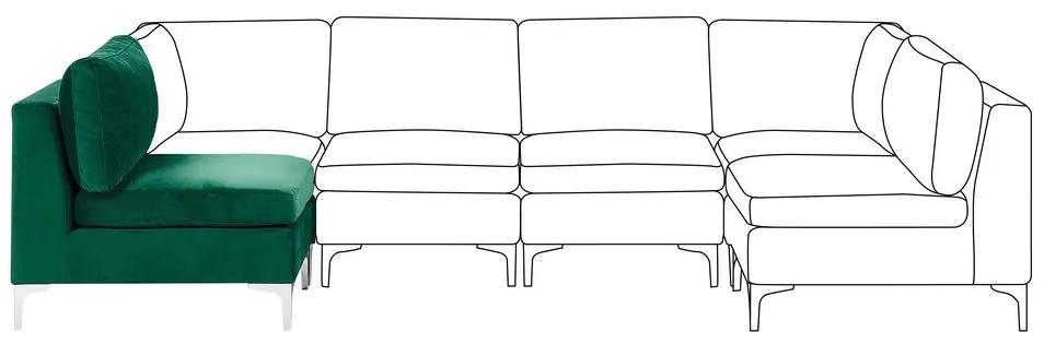 Modul rohovej sedačky EVENA (zelená). Vlastná spoľahlivá doprava až k Vám domov. 1023702