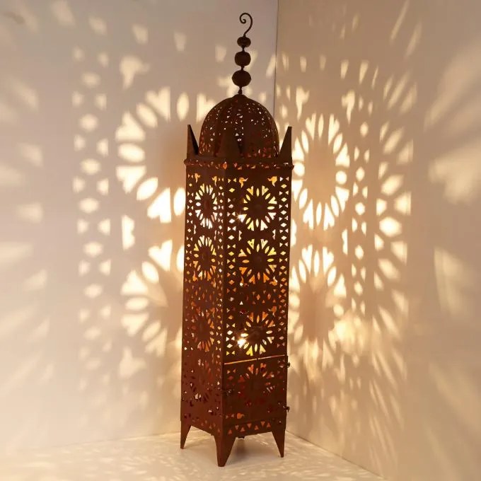 Orientálny kovový lampáš Hilal 144cm