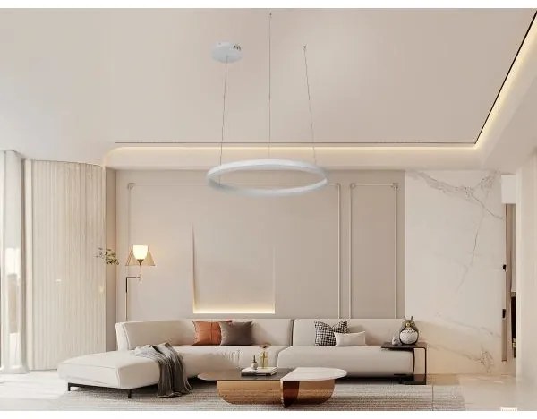 LED Stmievateľný luster na lanku LED/42W/230V 3000-6500K + diaľkové ovládanie