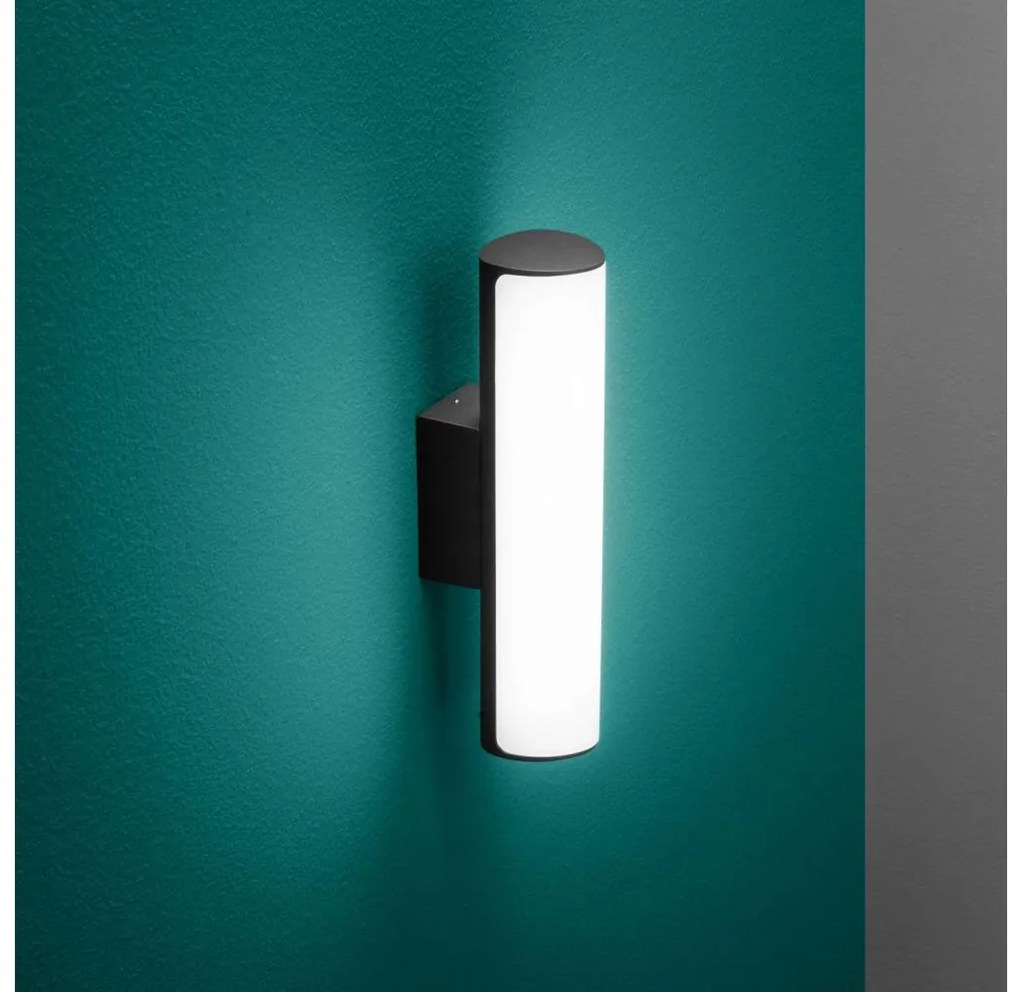 Ideal Lux - LED Vonkajšie nás. svietidlo ETERE LED/9,5W/230V 3000K IP44 čierna