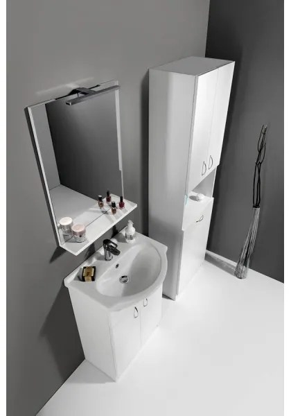 Aqualine - Zrkadlo BETA 50x70 cm biele