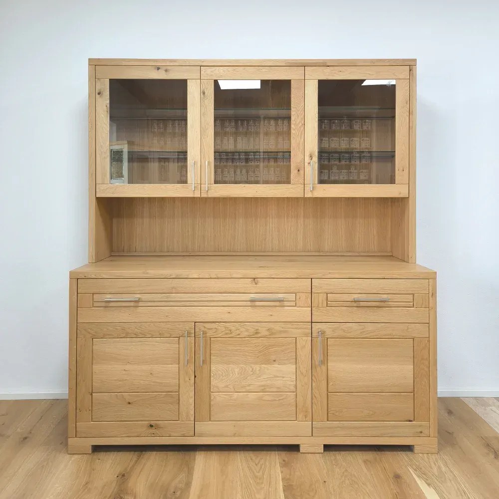 Moderný príborník s LED podsvietením, 175x60x195 cm