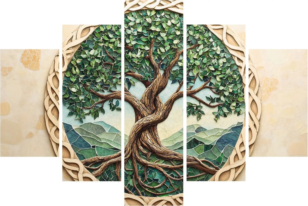 Obraz – Prepletený strom života (150x105 cm)
