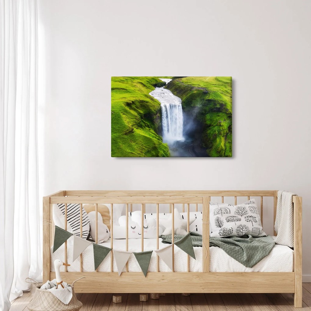 Obraz - Vodopád Skogafoss (90x60 cm)