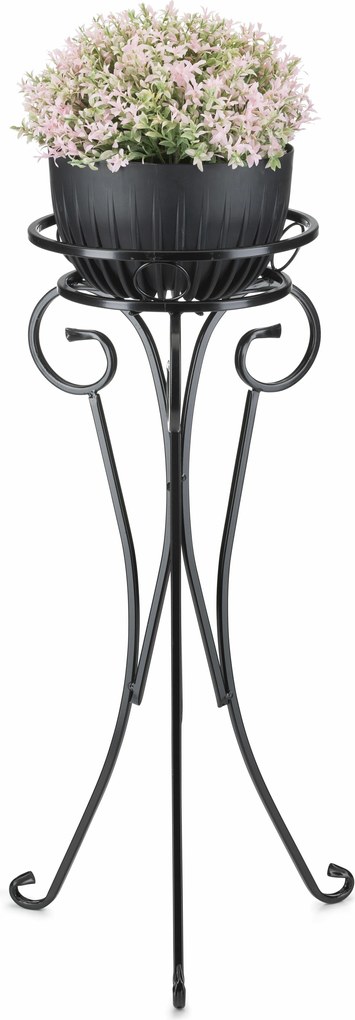 STOJAN NA KVETINÁČ SHANE 74X34 CM ČIERNA