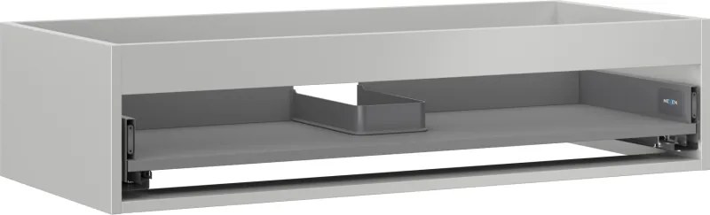 Mexen Box-A, závesná skrinka 100 cm, 1 zásuvka, sivá matná, 91AX0-1000-235-1-62