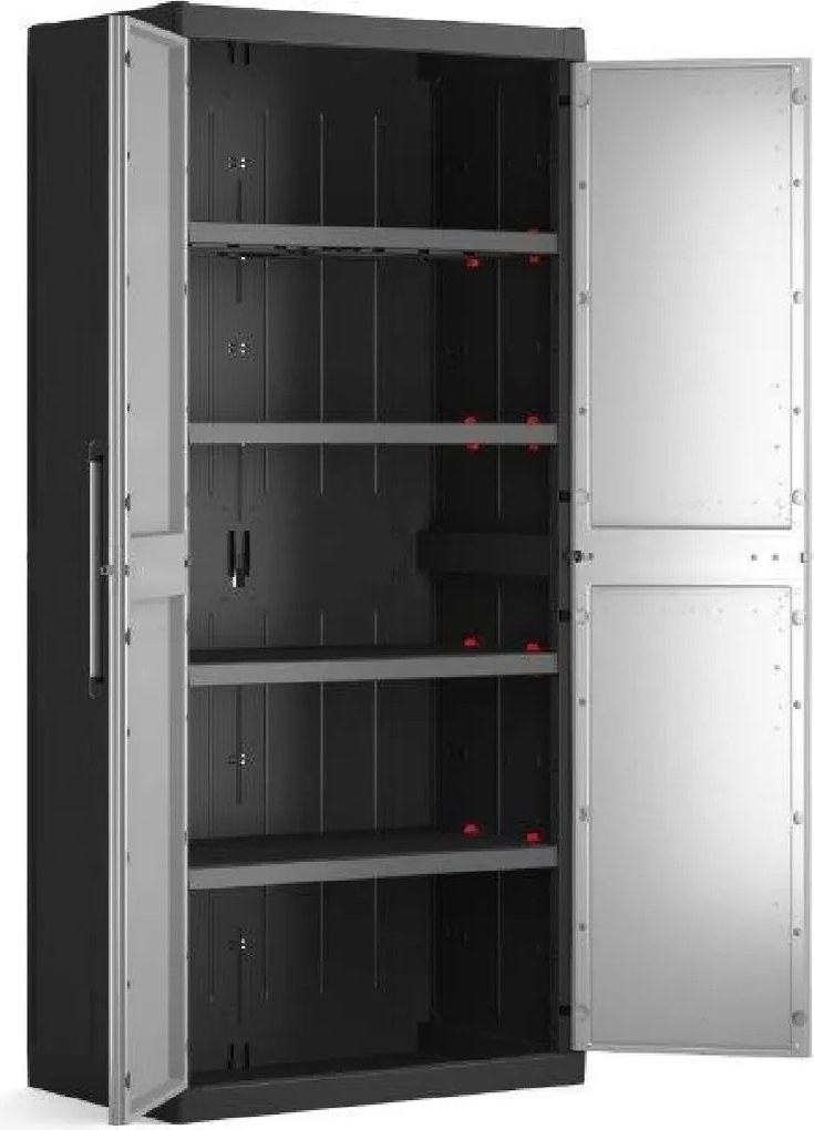 KIS Skriňa DETROIT XL vysoká 89 cm, sivá