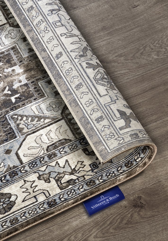 Villeroy & Boch, Kusový koberec Villeroy & Boch 106124 Brown, Cream, 120x170, hnedá, obývacia izba