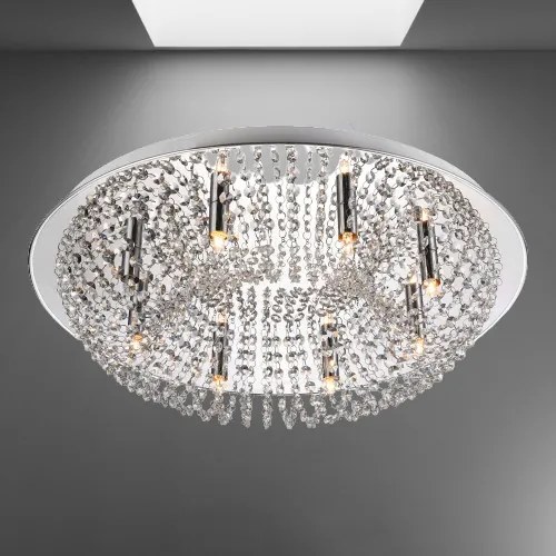 Krištáľ stropové svietidlo LUXERA 32319 RHODIA Ø60