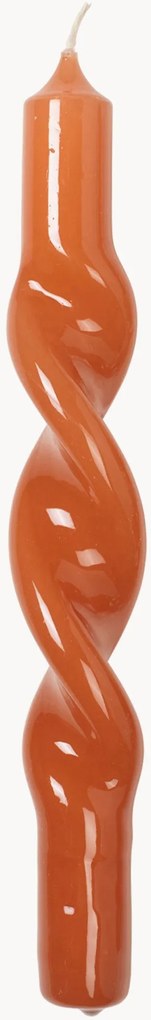 Ručne vyrobené kužeľovité sviečky Twist, 2 ks